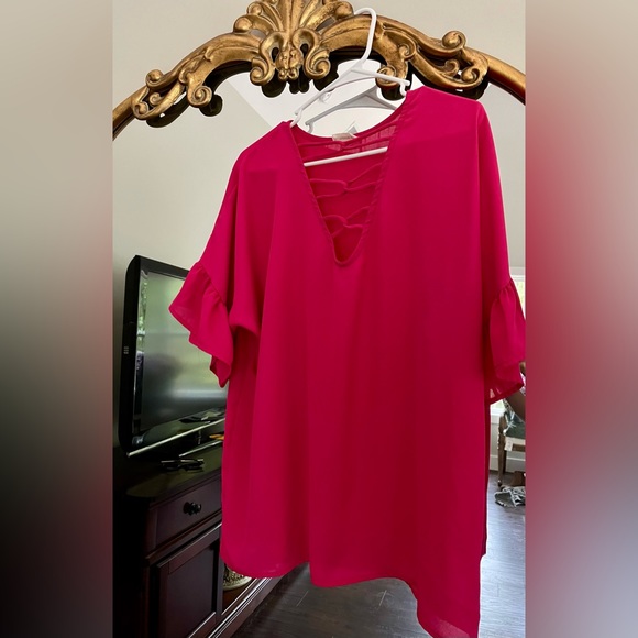 Hot Pink Blouse - Picture 1 of 1